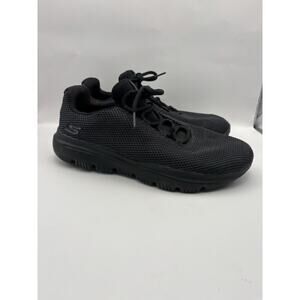 Skechers Go Walk Evolution Ultra Initiate Black Sneakers Men Size 10